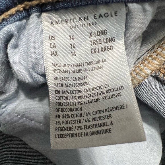American Eagle Outfitters Women's Skinny Jeans - Dark Blue - Picture 4 of 4